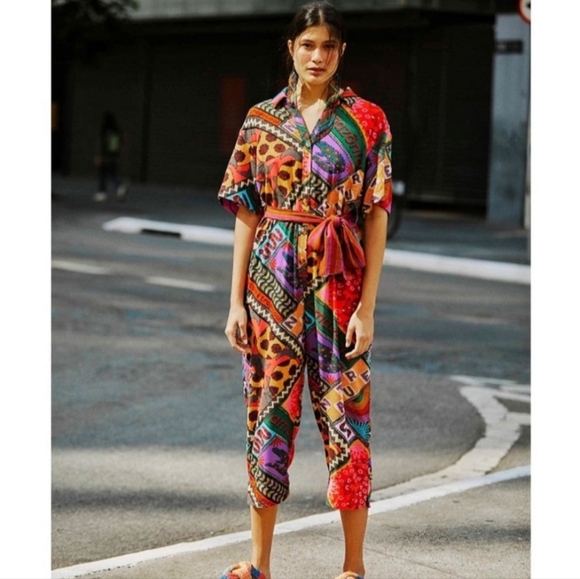 FARM Rio jumpsuit with scarf - Picture 2 of 6